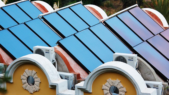Non-penetrating solar panel mounting clamps on standing seam metal roof detail